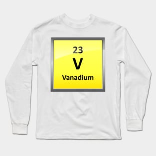 Vanadium Element Symbol - Periodic Table Long Sleeve T-Shirt